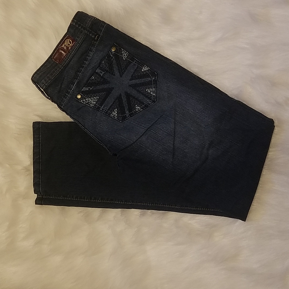 YASO STRAIGHT LEG BLUE JEANS